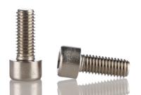 281-158 RS PRO Plain Stainless Steel Hex Socket Cap Screw, DIN 912, M8 x 20mm