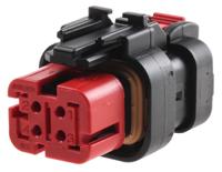 776487-1 TE Connectivity, AMPSEAL 16 Automotive Connector Socket Red Cable Mount 4 Way