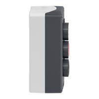 xald324 Schneider Electric Spring Return Enclosed Push Button - SPST, Polycarbonate, 3 Cutouts, Black, Red, White, Yes, IP66,