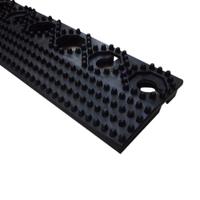 221-7914 RS PRO Black Anti-slip Tile PVC Tile, Holes Finish 500mm x 60mm x 16mm