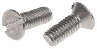914-1696 RS PRO Slot M6 Countersunk A2 304 Stainless Steel Machine Screws DIN 963 x 16.0mm