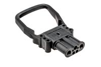 95017-01 Rema Black Chassis Mount 2P Industrial Power Socket, Rated At 160A, 150 V