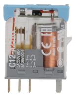 c12a21bx24ad Releco PCB Mount Power Relay, 24V ac/dc Coil, 5A Switching Current, DPDT
