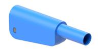662024-23 Staubli Blue Plug Banana Plug, 4 mm Connector, Screw Termination, 32A, 600 → 1000V, Nickel Plating