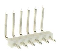 22-05-2061 Molex KK 254 Series Right Angle Through Hole Pin Header, 6 Contact(s), 2.54 mm Pitch, 1 Row, Unshrouded
