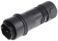 pxp601103pst0507 Bulgin Circular Connector, 3 Contacts, Cable, Standard Connector, Plug, Male, IP66, IP68, IP69K, Buccaneer 6000 Series