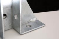 176-6926 RS PRO Hot Dipped Galvanised Base Plate, 215 x 40 x 152mm