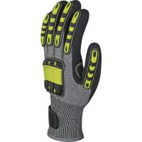 vv913ja08 Delta Plus EOS Grey Nitrile Glove, Size 8, Nitrile Coating