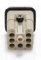 208-4608 RS PRO Heavy Duty Power Connector Insert, 10A, Male, 7 Contacts
