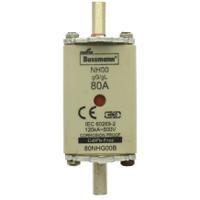 80nhg00b Eaton 80A Bolted Tag Fuse, NH00, 500V ac