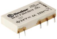 345170120019 Finder PCB Mount Power Relay, 12V dc Coil, 6A Switching Current, SPDT