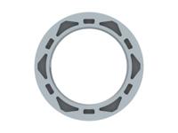 1sng607017r0000 Grey UL 94 V2 PA 6 Cable Gland Locknut, M40 Thread