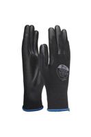 401-mat Polyco Healthline Matrix P Grip Black Polyurethane Work Gloves, Size 6, Polyurethane Coating