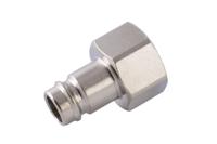 176-2013 RS PRO Nickel Plated Brass Female Coupler Nipple, G 1/2 Female Threaded