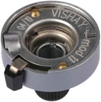 11a41b10 Vishay 25.4mm Chrome Potentiometer Knob for 6.35mm Shaft Splined, 11A41B10