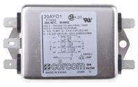 20ayo1 TE Connectivity, Corcom AYO 20A RFI Filter, Spade 3 Phase