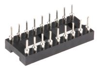 w30518trc Winslow 2.54mm Pitch Vertical 18 Way, Through Hole Turned Pin Open Frame IC Dip Socket, 5A