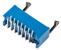 2-1761607-5 TE Connectivity AMP-LATCH Series Right Angle Through Hole PCB Header, 14 Contact(s), 2.54 mm Pitch, 2 Row, Shrouded