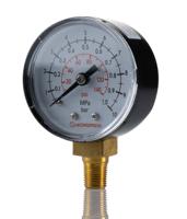 18-015-027 Norgren Analogue Pressure Gauge 10bar Bottom Entry 50mm Outside Diameter