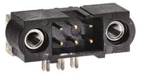 m80-5400642 HARWIN Datamate J-Tek Series Right Angle Through Hole PCB Header, 6 Contact(s), 2 mm Pitch, 2 Row, Shrouded