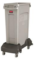 fg354060gray Rubbermaid Commercial Products Slim Jim 87L Grey Polyethylene Waste Bin