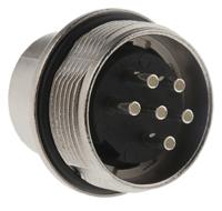 c091-31w006-1002 Amphenol C 091 D Series, 6 Pole Din Plug Plug, 5A, 300 V ac/dc IP67