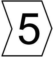 901-10575-909-3089-pvc HellermannTyton Helagrip Slide On Cable Markers, Black on White, Pre-printed "5", 2 → 5mm Cable, 901-10575