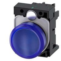 3su1102-6aa50-1aa0 Siemens, SIRIUS ACT 3SU11, Panel Mount Blue LED Indicator, 22mm Cutout, Round, 24V ac/dc