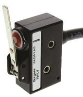 43780 Saia-Burgess Lever Micro Switch, Pre-wired Terminal, 10 A @ 250 V ac, SPDT, IP67