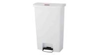 1883559 Rubbermaid Commercial Products Slim Jim 68L White Pedal Resin Waste Bin