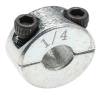 145-647 RS PRO Shaft Collar, Two Piece, Clamp Screw, Bore 0.25in, OD 0.625in, W 0.281in, Steel