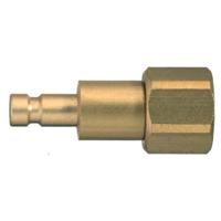 20sbiw10mpn Legris Nickel Plated Brass Female, Male Pneumatic Quick Connect Coupling, 1/8 in Female Hose Barb