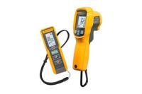 fluke-417d-62max-kit Fluke 62 MAX + 417D Infrared Thermometer Bundle, -30°C Min, +650°C Max, ±2 mm Accuracy, °C and °F Measurements