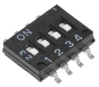 a6h4101 Omron 4 Way Surface Mount DIP Switch 4PST