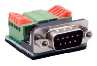 ex-49000 Exsys 9-Pin Male Male to Terminal Block Female Adapter