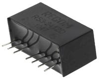 rs3-2412d Recom RS3 DC-DC Converter, ±12V dc/ ±125mA Output, 18 → 36 V dc Input, 3W, Through Hole, +71°C Max Temp -40°C