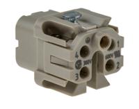 09200042711 HARTING Heavy Duty Power Connector Insert, 10A, Female, Han A Series, 4 Contacts