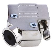 l717d-e09p-st4 Amphenol Communications Solutions 9 Way 45 ° Panel Mount D-sub Connector Plug
