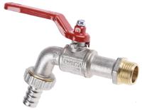 486-192 RS PRO Chrome Plated Brass Lever Bib Tap, 1/2in