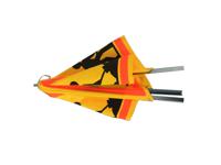 252-3786 RS PRO Galvanised Steel Men at Work Tripod, H700 mm W750mm