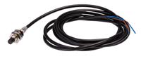 e2e-x6md18-t-2m Omron Inductive Threaded Barrel Proximity Sensor, M8, 6 mm Detection, 2-Wire NO, 10 → 30 V dc
