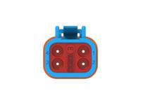 dt06-4s-te07 TE Connectivity, DT06-4S Automotive Connector Socket Blue Cable 4 Way, Cable Termination DT06-4S-TE07