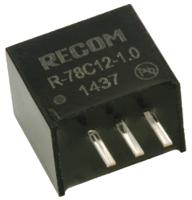 r-78c12-10 Recom Switching Regulator, Through Hole, 12V dc Output Voltage, 15 → 42V dc Input Voltage, 1A Output Current, 1