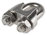 124-4799 RS PRO Stainless Steel 10mm Diameter Wire Rope Clamp