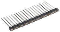 w36620t3rc Winslow Straight Through Hole Mount Socket Strip, 20-Contact, 1-Row, 2.54mm Pitch, Wire Termination