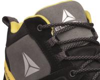 manhas3no43 Delta Plus Black, Yellow Composite Toe Capped Men's Safety Boots, UK 9, EU 43