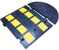 204-1761 RS PRO Rubber Speed Bump End Cap, 300 mm x 600mm x 20 mm, 30km/h Speed Limit