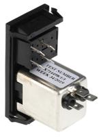 bzv01a062011 Bulgin 6A, 250 V ac Male Snap-In IEC Filter 1 Pole BZV01/A0620/11 1 Fuse