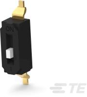 eds01sgnntr04q TE Connectivity 1 Way Surface Mount DIP Switch SPST, Raised Actuator