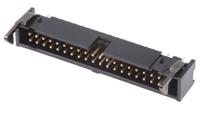 1-1761608-3 TE Connectivity AMP-LATCH Series Straight Through Hole PCB Header, 40 Contact(s), 2.54 mm Pitch, 2 Row, Shrouded